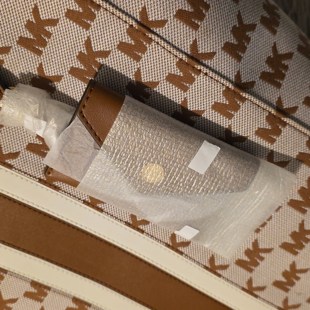 Michael Kors Signature Brown and Cream Tote - Picture 3 of 3